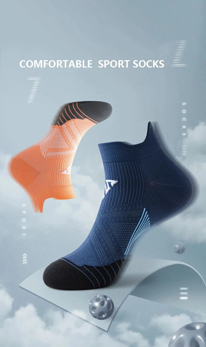 Running Ankle Socks - 4 Pairs Athletic Breathable Mesh Quick Dry Socks for Men & Women - ZOOMNSTORE