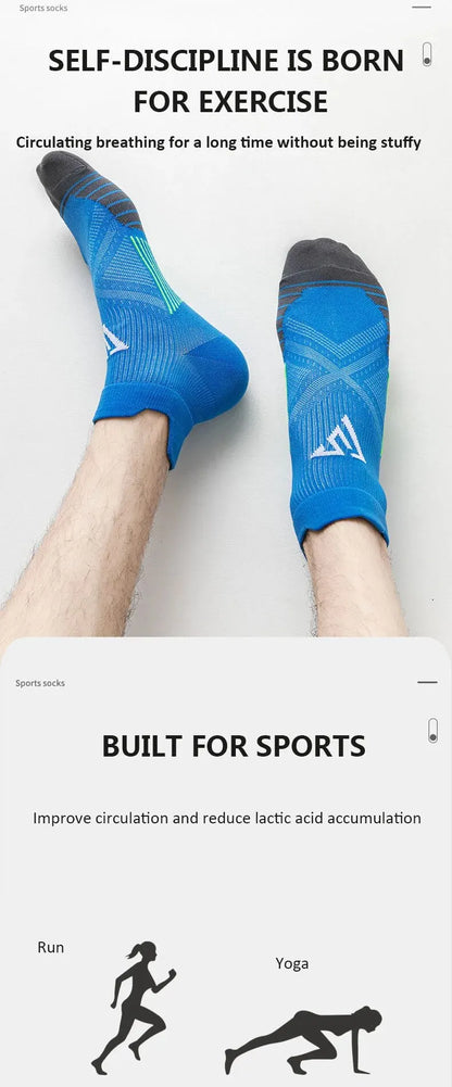 Running Ankle Socks - 4 Pairs Athletic Breathable Mesh Quick Dry Socks for Men & Women - ZOOMNSTORE