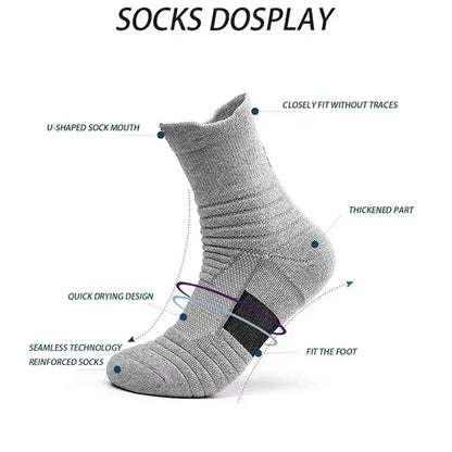 Running Ankle Socks - Cushioned Short Sports Socks for Men & Women | Breathable, Moisture Wicking - ZOOMNSTORE