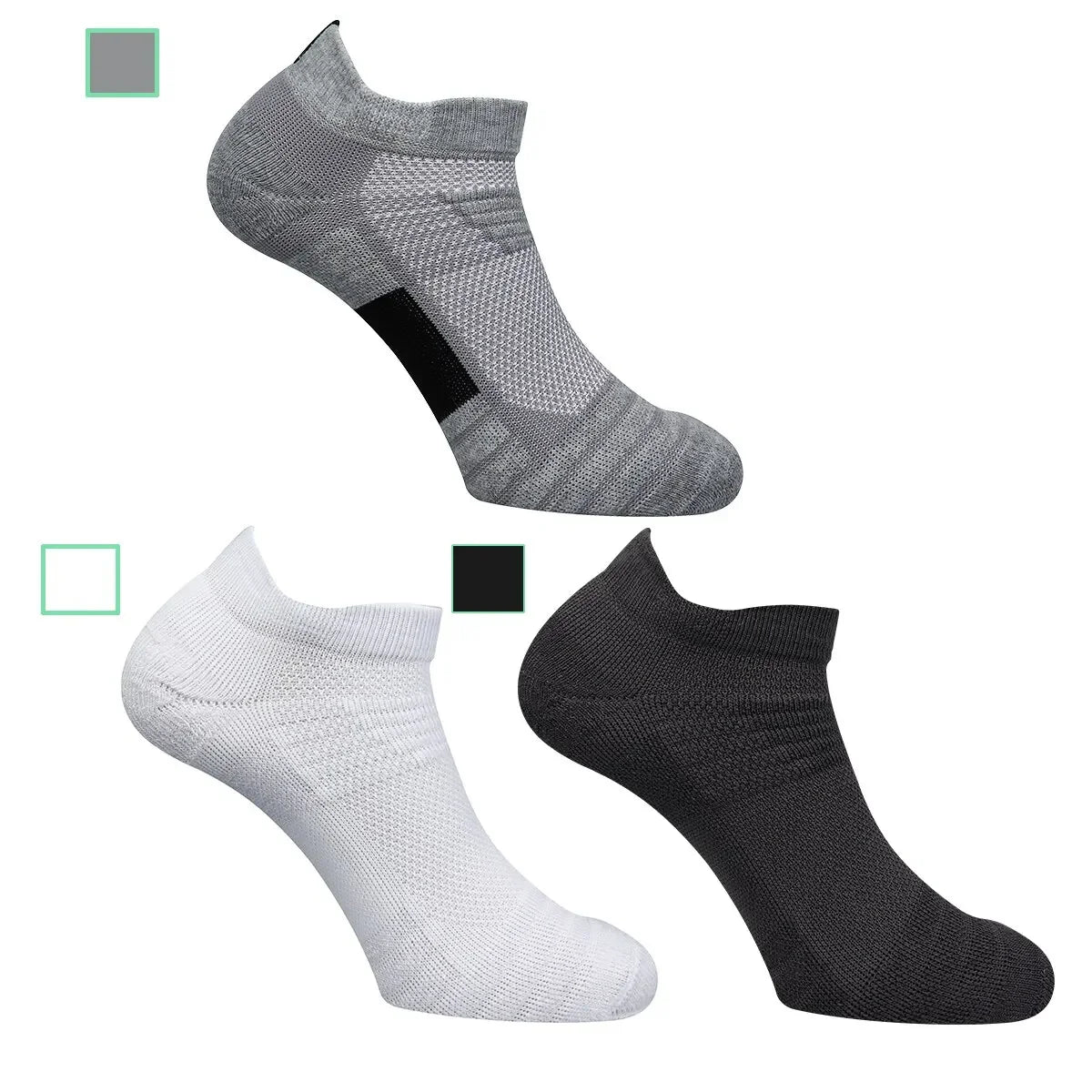 Running Ankle Socks - Cushioned Short Sports Socks for Men & Women | Breathable, Moisture Wicking - ZOOMNSTORE