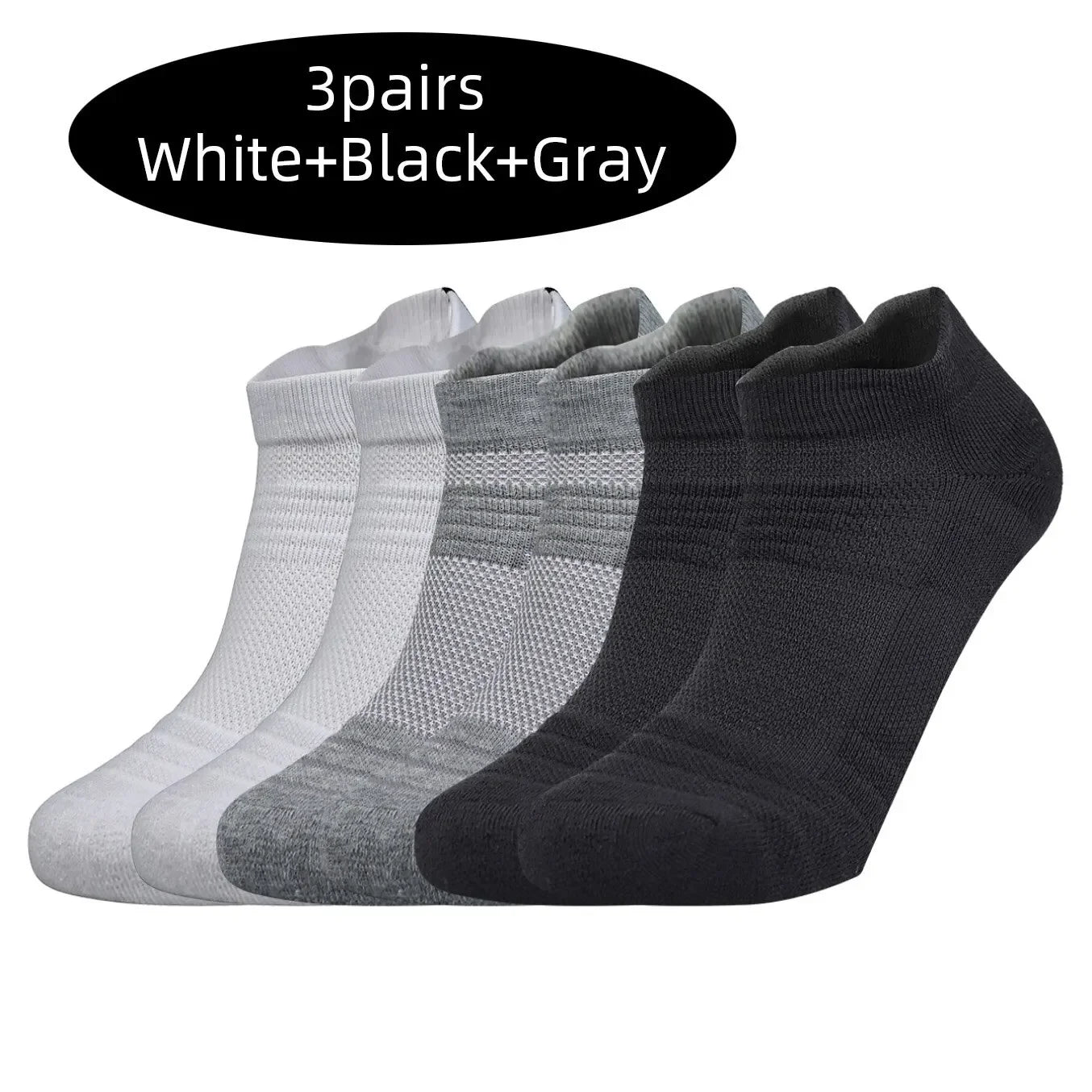 Running Ankle Socks - Cushioned Short Sports Socks for Men & Women | Breathable, Moisture Wicking - ZOOMNSTORE