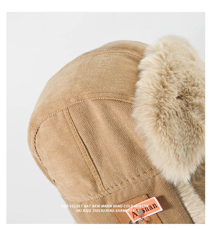 Russian Ushanka Hat – Thick Winter Fur Hat With Earflaps | Unisex Ski Cap - ZOOMNSTORE