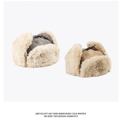 Russian Ushanka Hat – Thick Winter Fur Hat With Earflaps | Unisex Ski Cap - ZOOMNSTORE