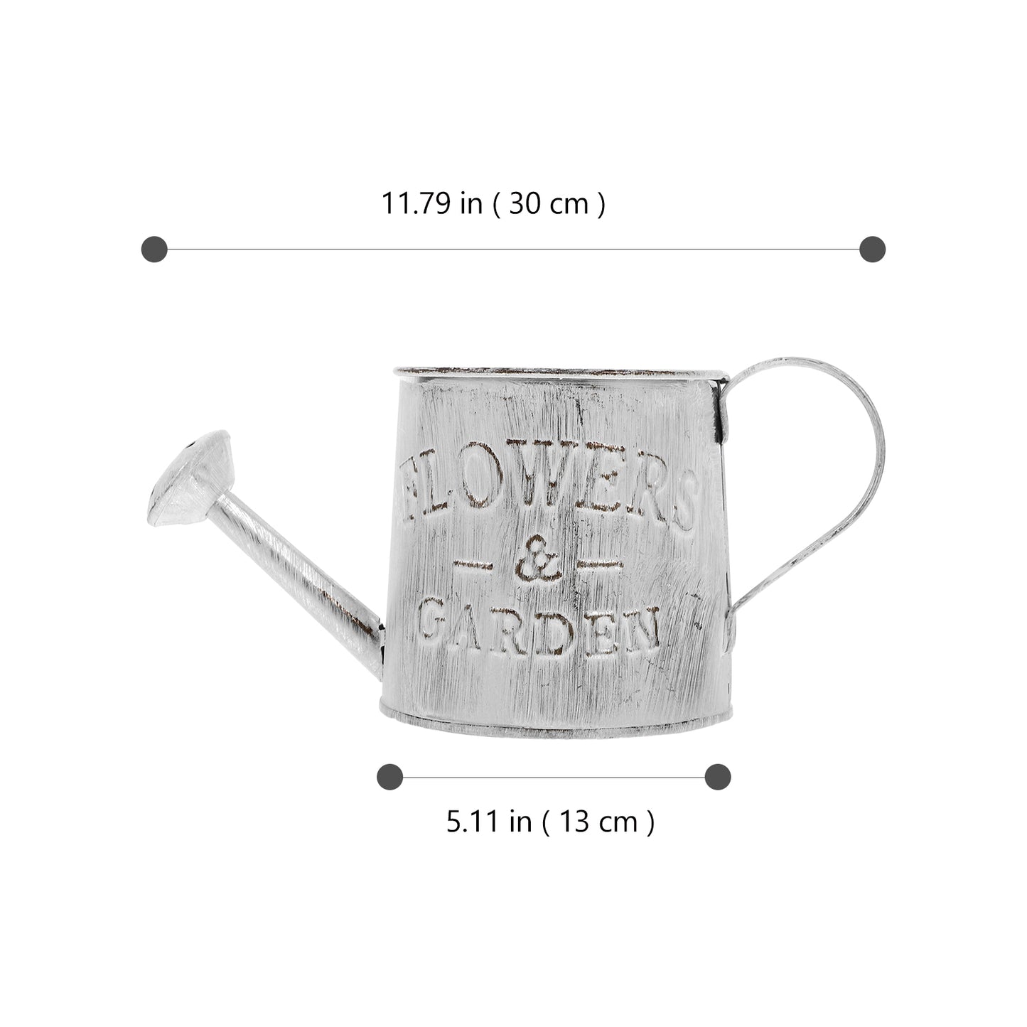 Rustic Iron Flower Vase - Decorative Metal Jug & Portable Watering Can for Wedding Table Centerpiece - ZOOMNSTORE