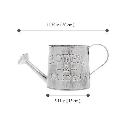 Rustic Iron Flower Vase - Decorative Metal Jug & Portable Watering Can for Wedding Table Centerpiece - ZOOMNSTORE