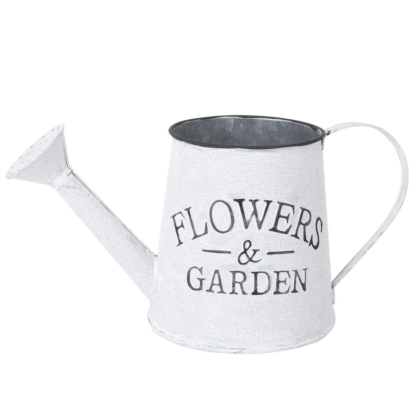 Rustic Iron Flower Vase - Decorative Metal Jug & Portable Watering Can for Wedding Table Centerpiece - ZOOMNSTORE