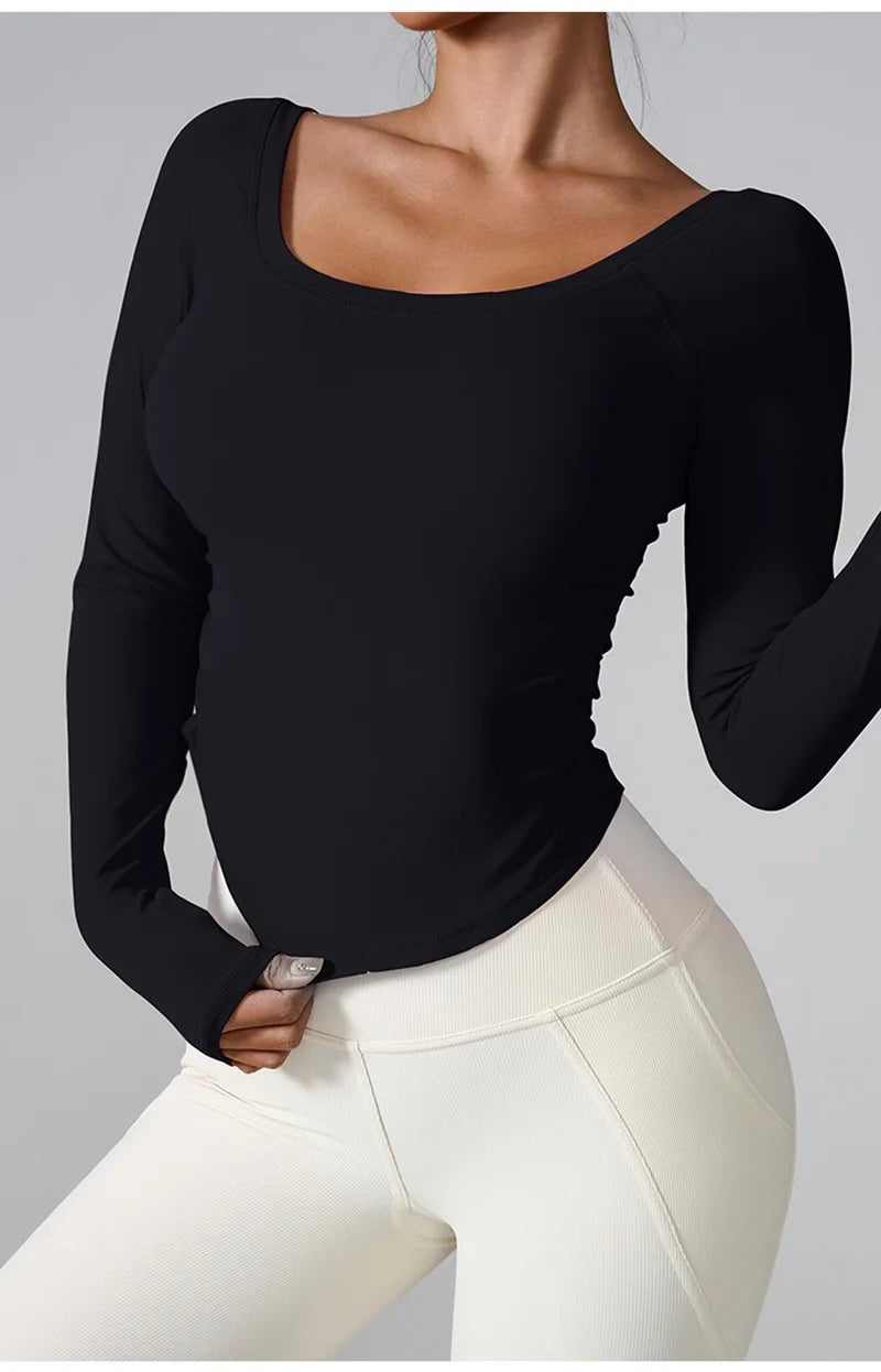 Women Yoga Shirts - Plus Size Sportswear Top | Breathable Quick Dry Fitness Workout Shirt