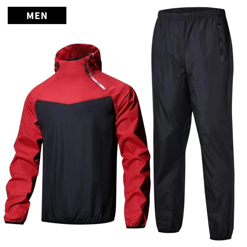 Sauna Suit Unisex Gym Clothing - Full Body Sweating Tracksuit for Weight Loss & Fitness