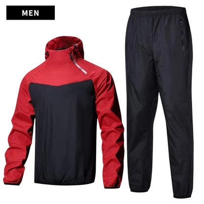 Sauna Suit Unisex Gym Clothing - Full Body Sweating Tracksuit for Weight Loss & Fitness