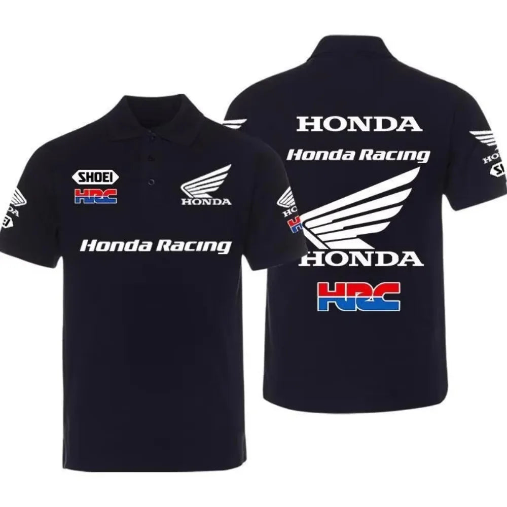 Honda Men's and Women's POLO Shirts Summer CBR Non-Double Gold Wing T-Shirt Racing Motorcycle Short Sleeve Spring and Autumn Top