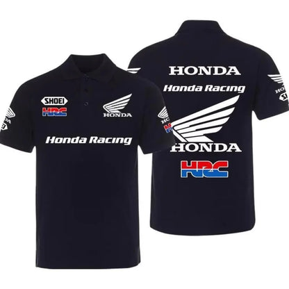Honda Men's and Women's POLO Shirts Summer CBR Non-Double Gold Wing T-Shirt Racing Motorcycle Short Sleeve Spring and Autumn Top