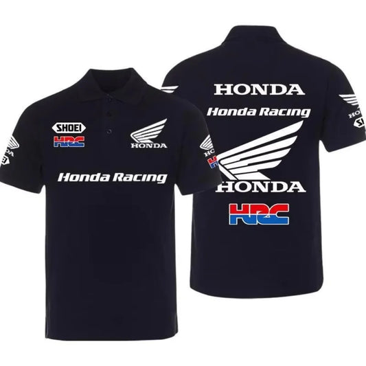 Honda Men's and Women's POLO Shirts Summer CBR Non-Double Gold Wing T-Shirt Racing Motorcycle Short Sleeve Spring and Autumn Top