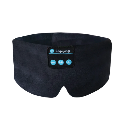 Soft Bluetooth Sleep Mask Wireless Headphones for Sleep Travel Meditation Side Sleeper Blackout Eye Mask Washable Adjustable