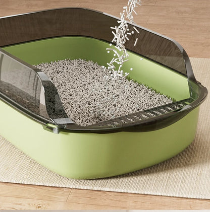 Large Capacity Cat Litter Box - Anti-Splash Plastic Cat Toilet - ZOOMNSTORE