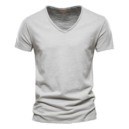 Quality 100% Cotton Men T-shirt Fashion Cut Design Slim Fit Soild Men's t-shirt Tops Tees Brasil Short Sleeve T Shirt For Men
