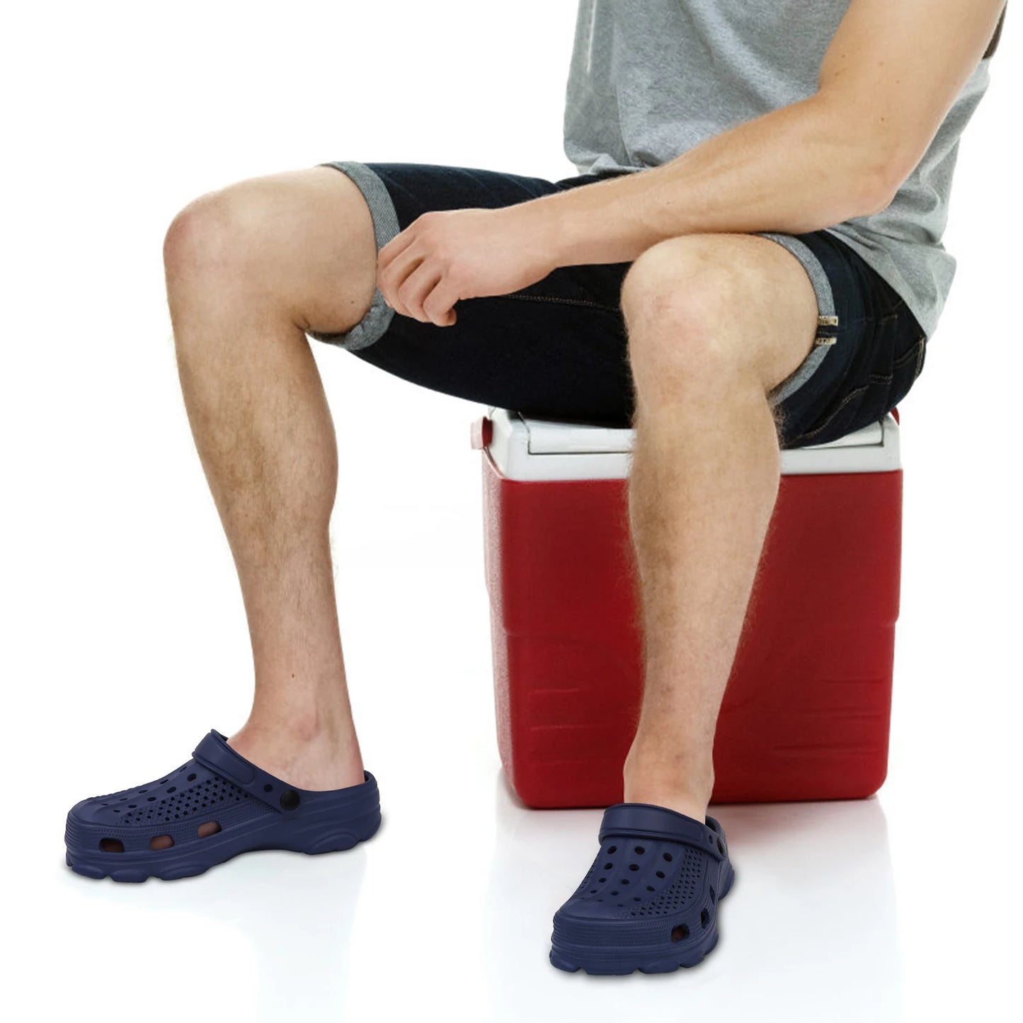 Men Casual Clogs - Lightweight Summer Beach Slippers | Soft EVA Non-Slip Shoes