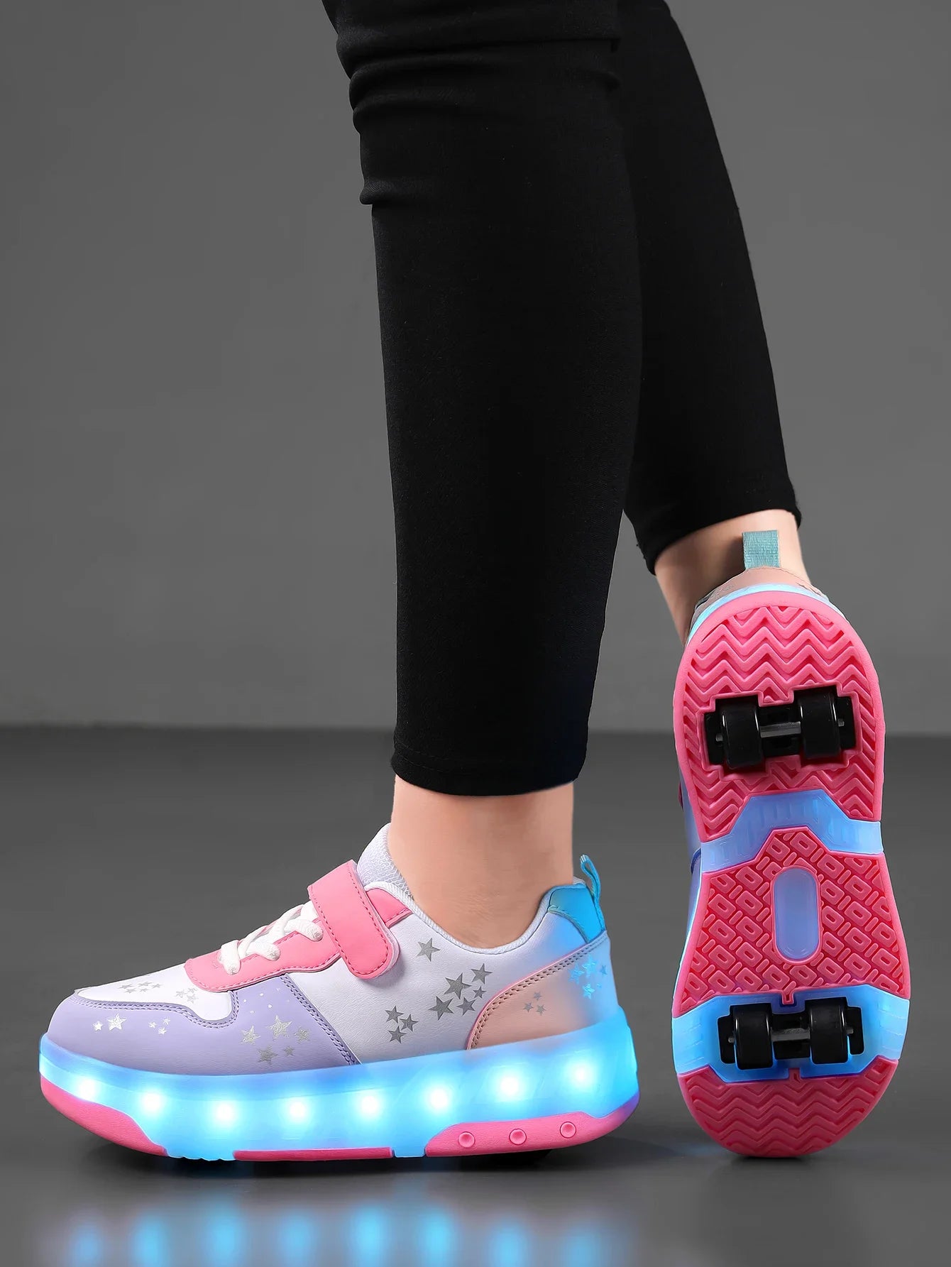 Upgraded fashionable children's and teenagers' walking shoes enhance stability, detachable dual-use sports
