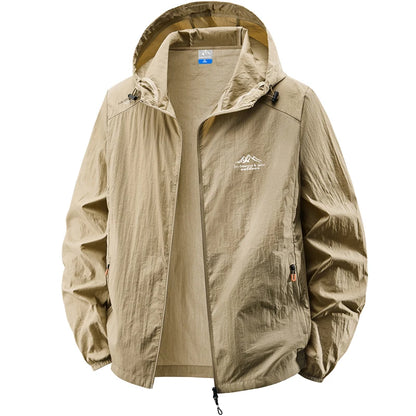 Jacket Mens Spring autumn New men sun protection coat jacket Solid color hooded Jackets casual coat Men's business coats 2318