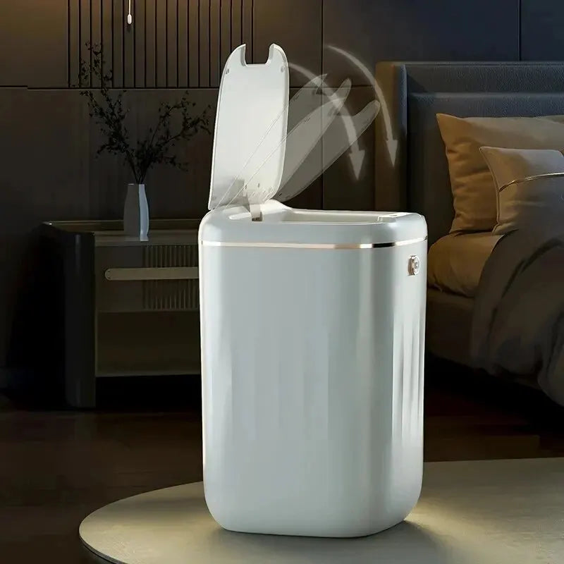 Smart Automatic Sensor Trash Can - 20L UV Induction Bathroom Wastebasket