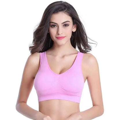S-7XL Plus Size Thin Non-underwire Bra Zero Bondage Women's UnderwearSports Yoga Wireless Vest Seamless adjustable Brassiere