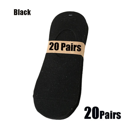 Invisible Boat Socks - Breathable No Show Socks For Men & Women, Soft Cotton Casual Plain