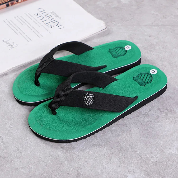 Mens Casual Flip Flops - Non-Slip Summer Beach Sandals