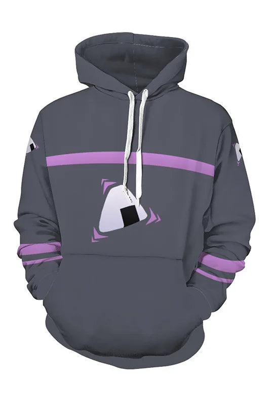 Hololive VTuber Ookami Mio Cosplay Cat Ear Hoodie 3D Print Sweatshirt Men Women Casual Short Sleeve Hooded Pullover T-shirt Coat