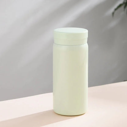 200ML/350ML Mini Thermos Cup Small Capacity Vacuum Flask Stainless Steel Pocket Cup Coffee Mug Kids Insulated Hot Water Bottle