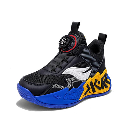 Boys Girls Casual Shoes Outdoor Children‘s Basketball Sneakers Kids Breathable Mesh Athletic Shoes Non-slip Lace-up Running Shoe