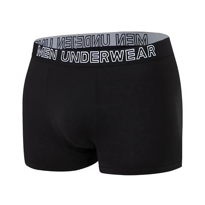 4/10 Piece Men's And Teenagers' Four Season Black Basic Versatile Elastic Waisted Underwear Boxer Shorts Plus Size Sport Shorts