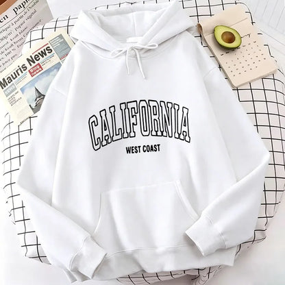 Streetwear Los Angeles California Letter Print Hoodies Spring Casual Hoodies Sweatshirts Men Women Hoodie Sweatshirt