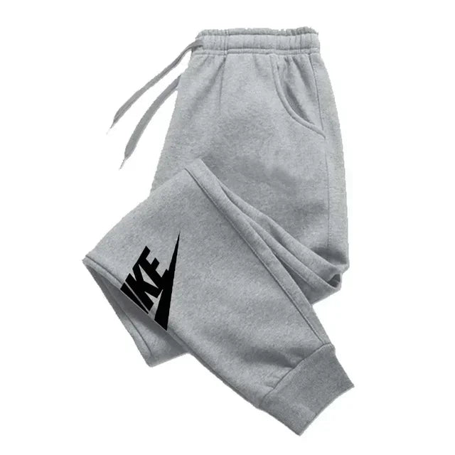 Men's printed pants, autumn and winter men's and women's running pants, sportswear and casual pants, fitness and gym sportswear