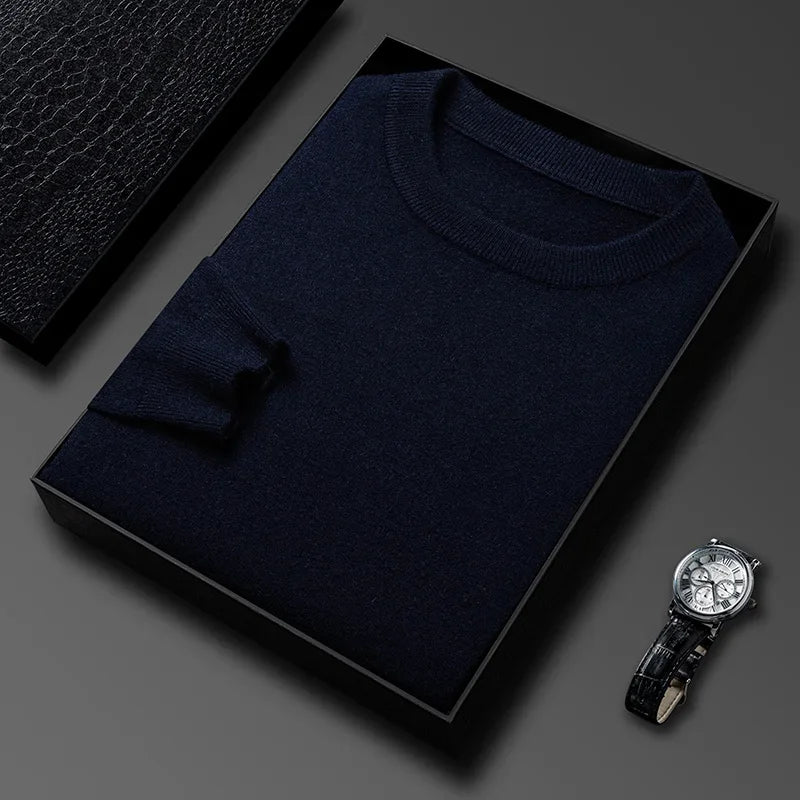 Men's Casual Sweater - Knitted Pullover With Diamond Pattern | Autumn Winter Wear