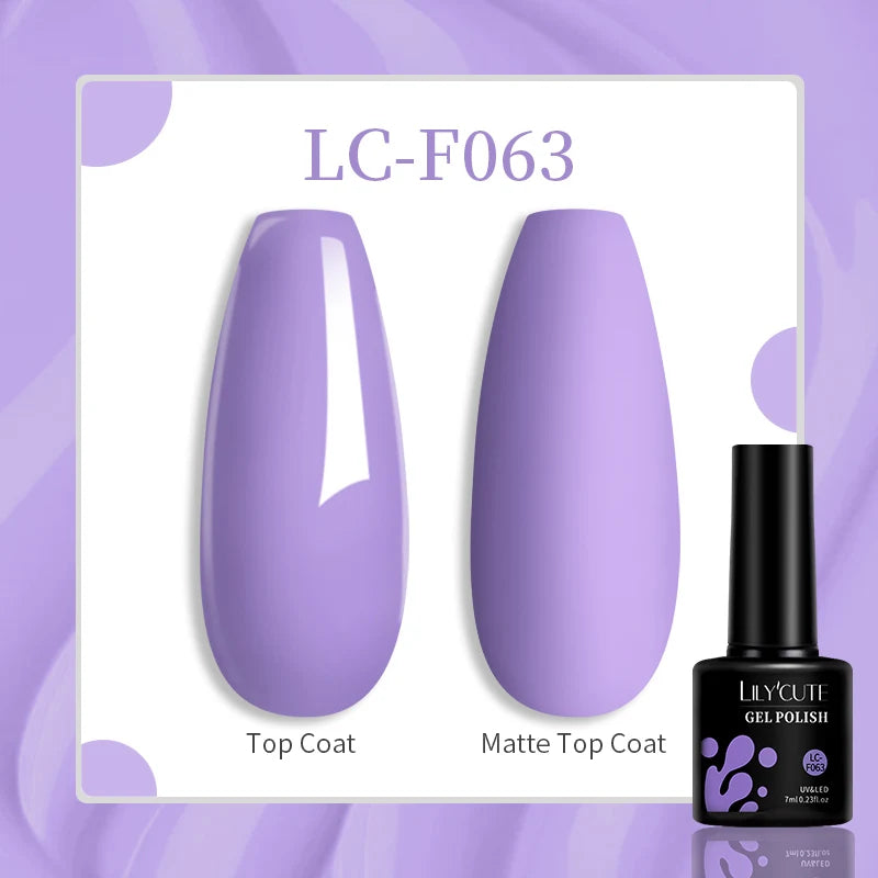 Gel Nail Polish - LILYCUTE UV Gel Varnish 7ML | Soak Off, Long Lasting Colors