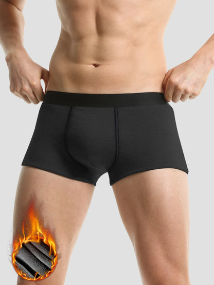 Warm underwear men plus fleece thickened men's boxers autumn and winter winter shorts head boys sports boxers