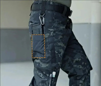 Men's Tactical Pants Outdoor Work Casual Cargo Trousers Waterproof Multi-pocket Wear-Resistant Outdoor Training Trousers