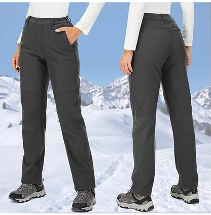 Windproof Thermal Pants for Women, Soft Trousers for Hiking, Camping, Outdoor Sports, Mountain Climbing, Travel, Winter