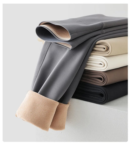 High Waist Fleece Leggings – Seamless Elastic Thermal Leggings Women Warm Winter Tights