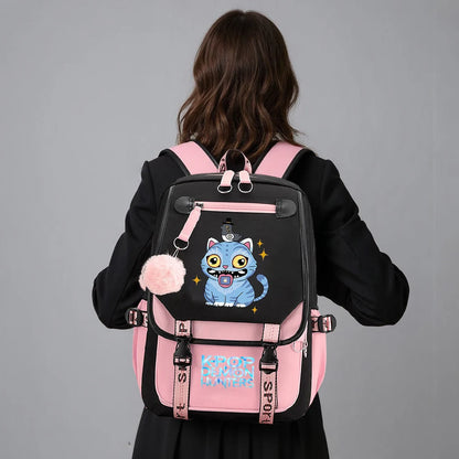 KPop Demon Hunters School Backpack - Stylish Outdoor Bag for Students - ZOOMNSTORE