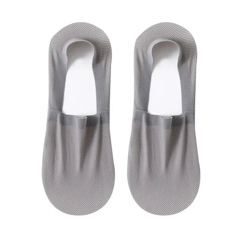High Quality Summer Casual Socks Men Invisible Low Cut Sock Lot Breathable Silicone Non-slip Comfortable Soft Sokken