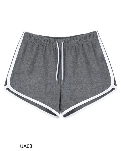 Summer Women's Casual Solid Cotton Shorts Yoga Gym Workout Fitness Pants Loose Student Comprehensive Training Short