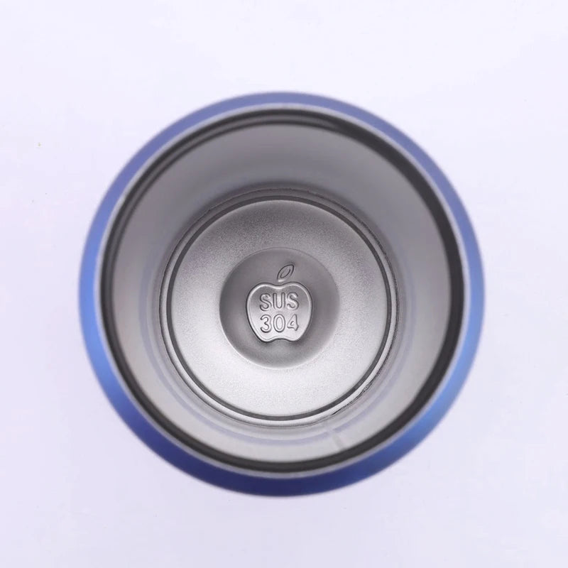 500ML 304 Stainless Steel Cola Can Thermos Custom LOGO Vacuum Cup Flask Portable Double Layers Straw Cup Water Bottle Mug