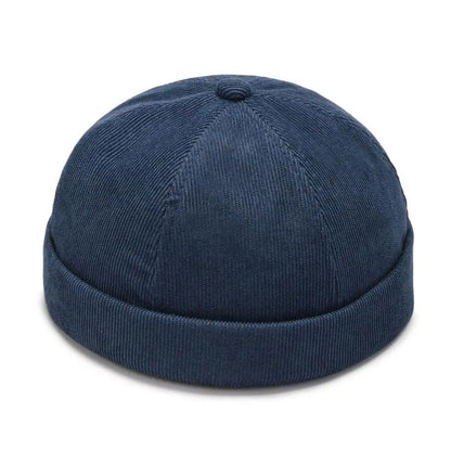 Retro Dome Beanie Hat For Men And Women Brimless Hats Skullcap Docker Adjustable Solid Color Novelty Cotton Caps Men Bonnet