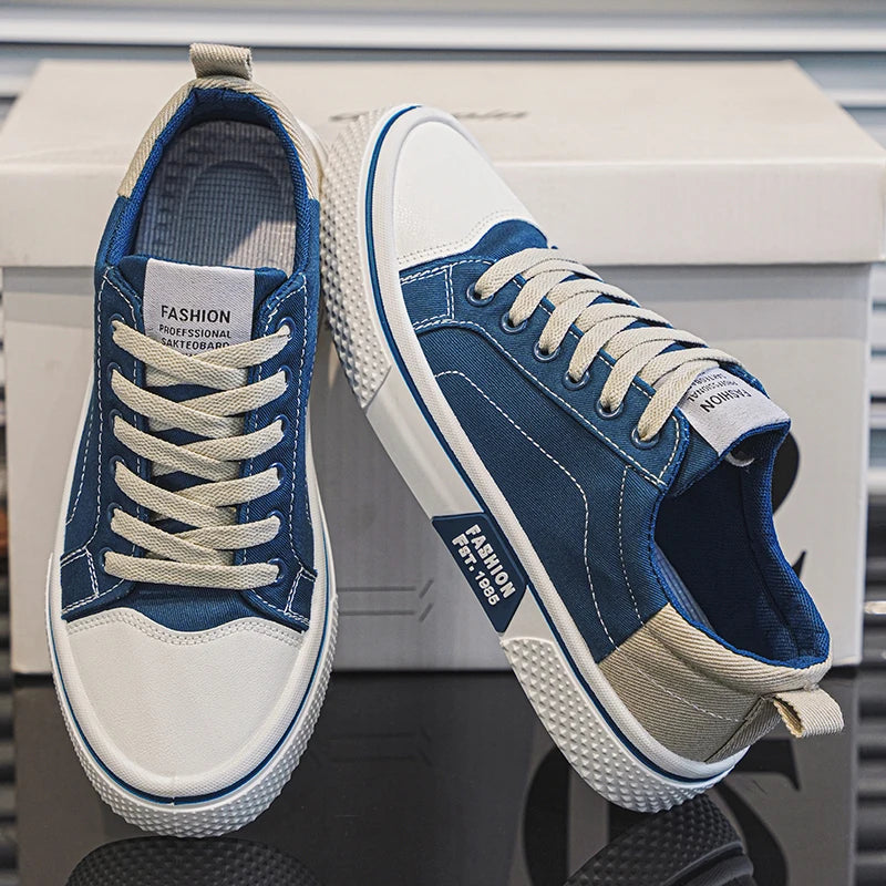 Men's Canvas Shoes Lightweight Breathable Street Style Skateboarding Spring Summer Fashion Casual Shoes for Teens