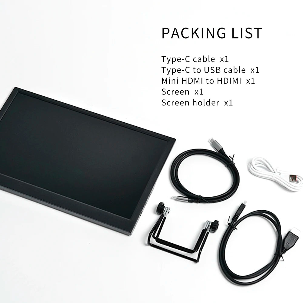 Portable Gaming Monitor 11.6 Inch TFT LCD Display - HDMI Compatible Dual Output Screen