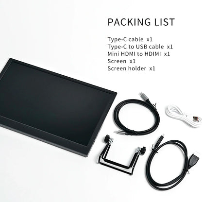 Portable Gaming Monitor 11.6 Inch TFT LCD Display - HDMI Compatible Dual Output Screen