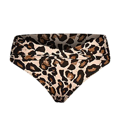 Women's Various Patterns Classic High Quality Low Waist Ruched Bikini Panties Fashionable Summer Thin Comfy Swimsuit Briefs