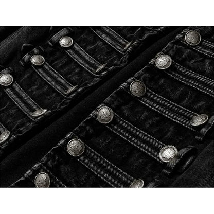 Streetwear Casual Loose Button Split Short Denim Jacket Women Fashion Spring Autumn 2026 Stand Collar Long Sleeve Jean Jacket