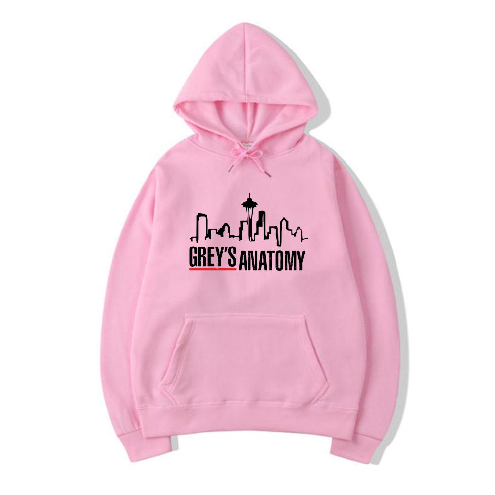 Grey's Anatomy Hoodie Grey Sloan Memorial Hospital Hoodies Women Long Sleeve Pullovers Casual Tops Tv Show Inspired Sweatshirt
