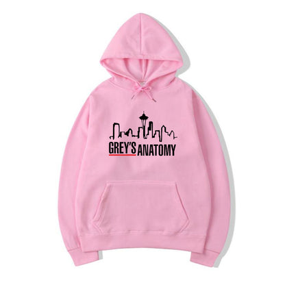 Grey's Anatomy Hoodie Grey Sloan Memorial Hospital Hoodies Women Long Sleeve Pullovers Casual Tops Tv Show Inspired Sweatshirt